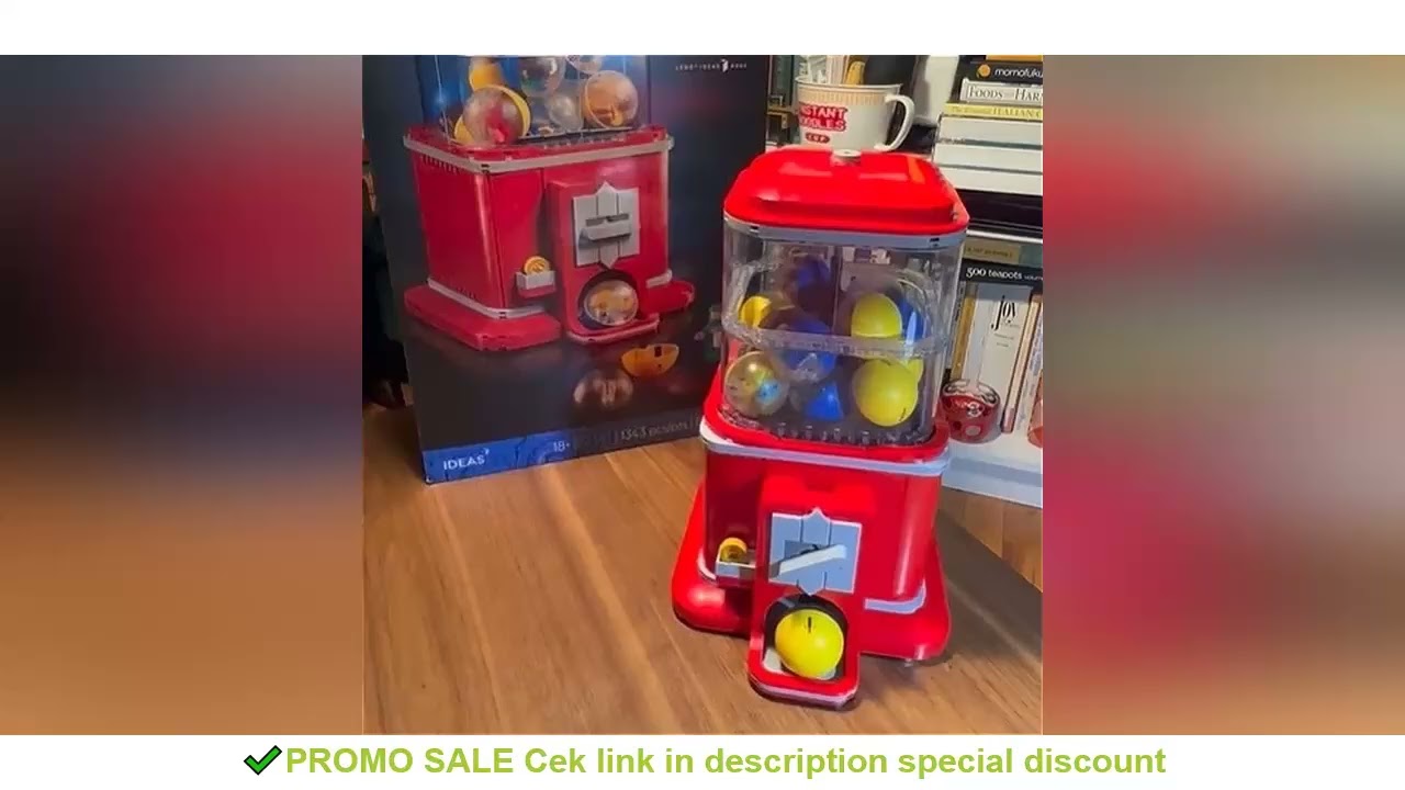 2025 New Creative Ideas Vending Machine Set Building Blocks Coin Operated Play Game Brick Toys Girl