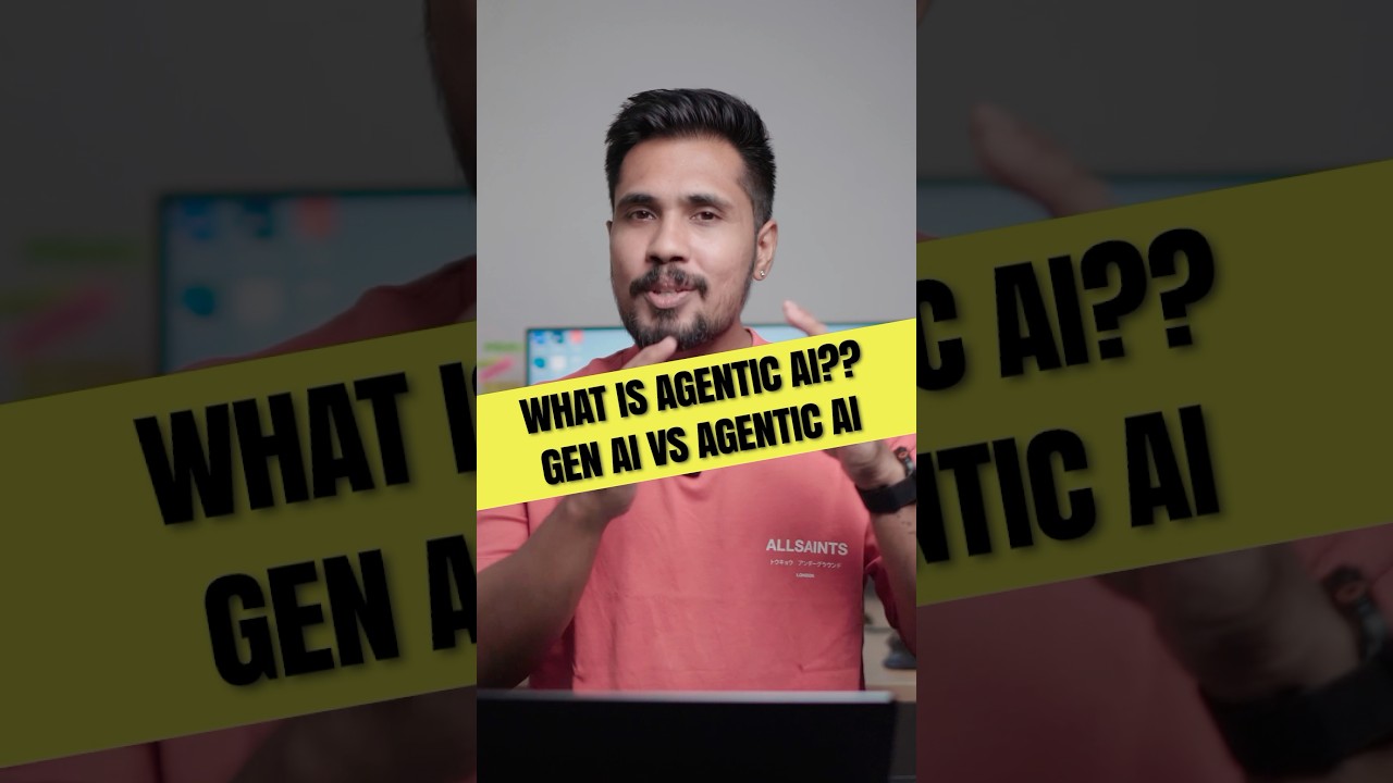 What is Agentic AI? AI vs Gen AI vs Agentic AI #ai #agenticai #generativeai