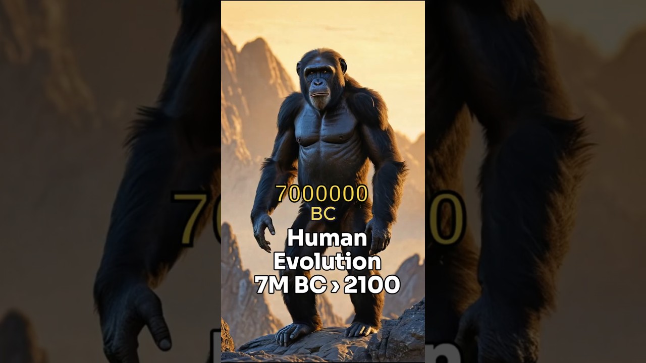 The Evolution of Human: 7 Million BC to 2100! (AI-Generated)