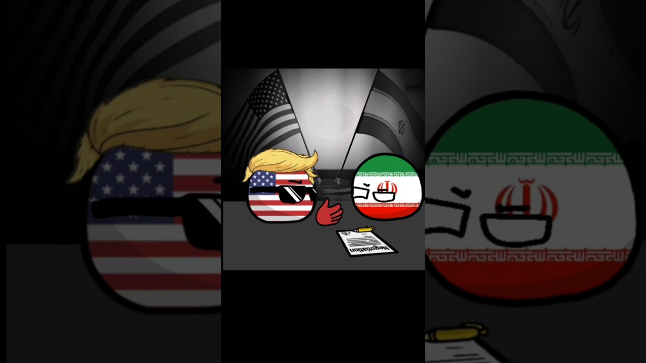 Iran and israel war 2025 - situation animation (countryballs)