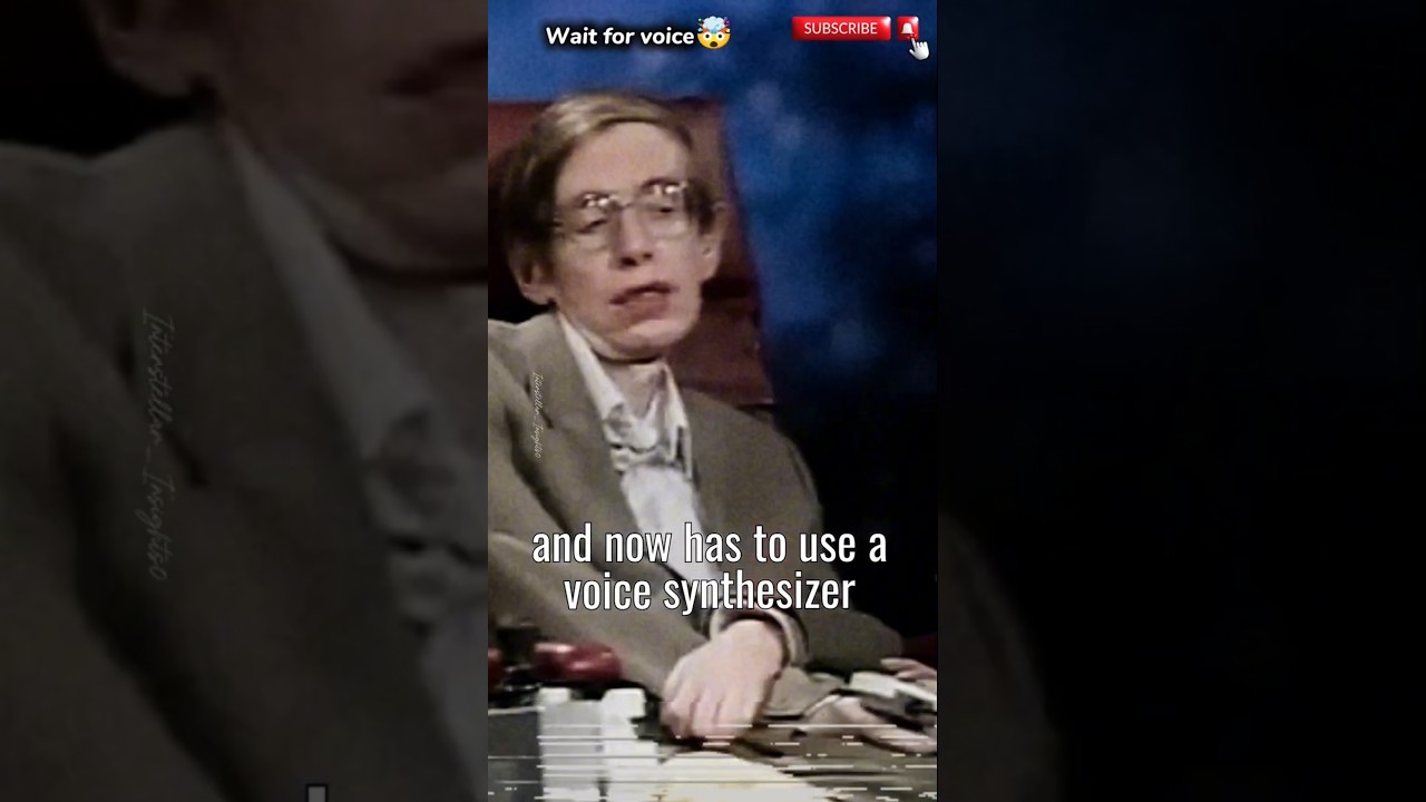 Stephen Hawking and his robotic voice.😳🤖 #stephenhawking #spaceeducation #spaceanduniverse