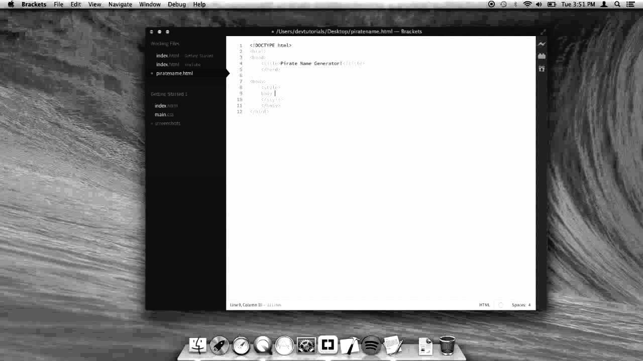 Pirate Name Generator Tutorial In HTML