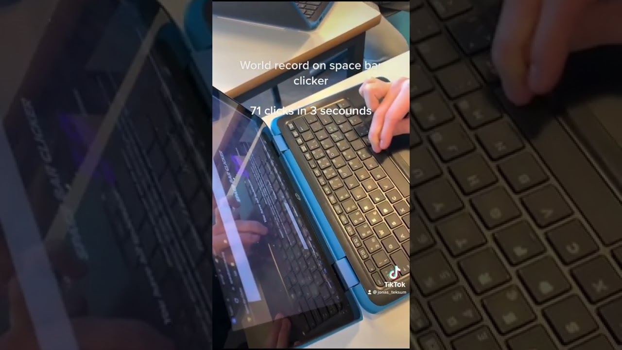 World record space bar clicker