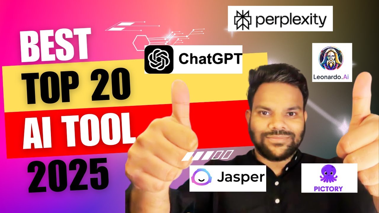 Top 20 Best AI Tools for 2025 🚀 | ChatGPT, Perplexity, Jasper & More
