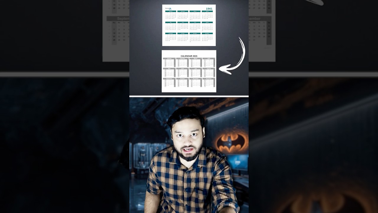 1941 Calender EXACTLY MATCHES 2025, But LISTEN This #shorts