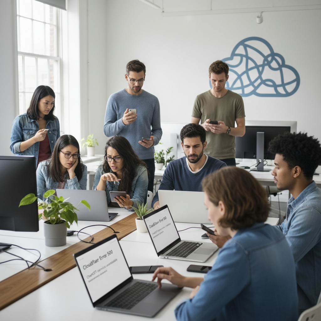 chatgpt services face disruptions as users encounter outages due to a cloudflare interruption, affecting accessibility and performance globally.