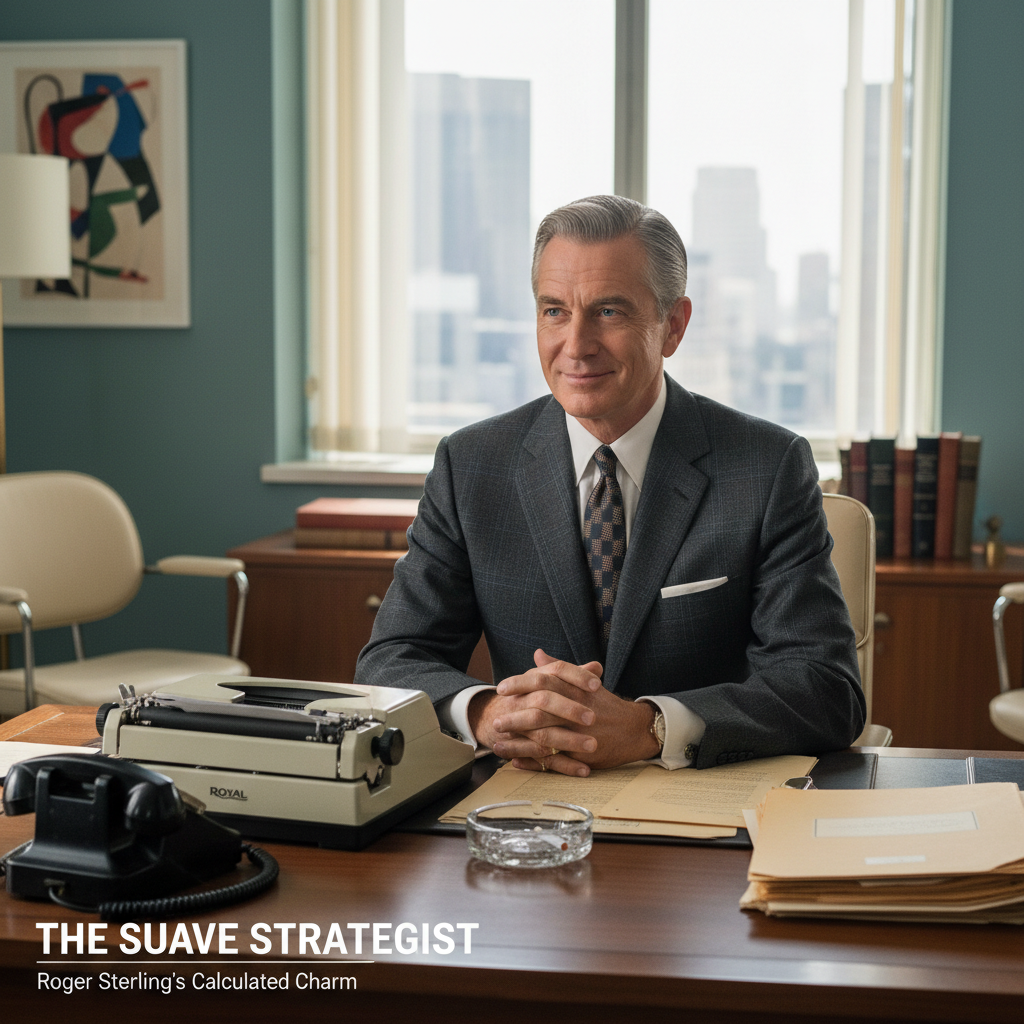 explore the multifaceted character of roger sterling in mad men, uncovering his complexities, motivations, and impact on the series' dynamic.