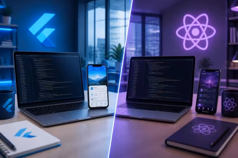 explore a comprehensive comparison between flutter and react native, covering performance, development speed, ui components, and community support to help you choose the right framework for your mobile app projects.