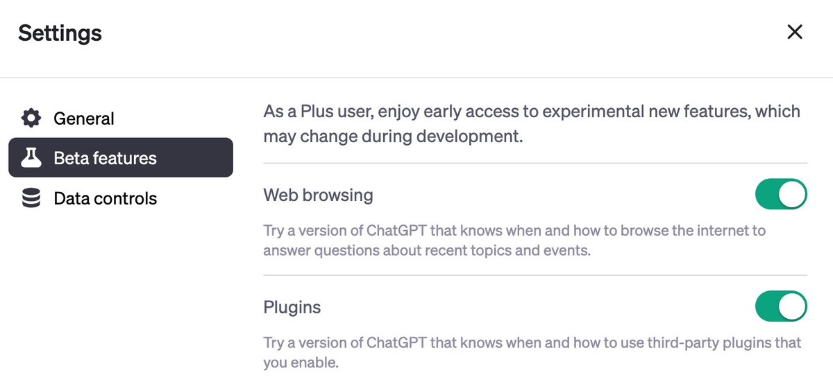 ChatGPT Plugins available for all Plus members