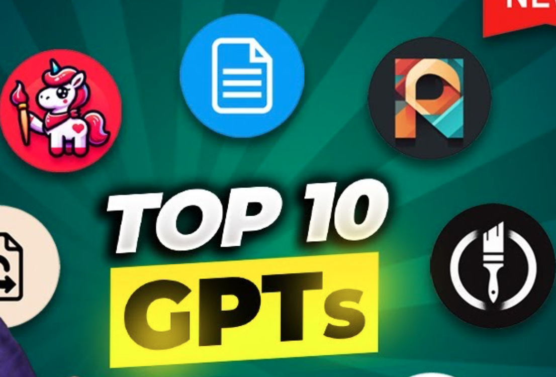 Top 10 GPTs in the GPT Store