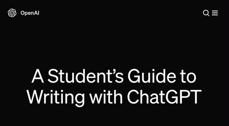 A Student’s Guide to Writing with ChatGPT